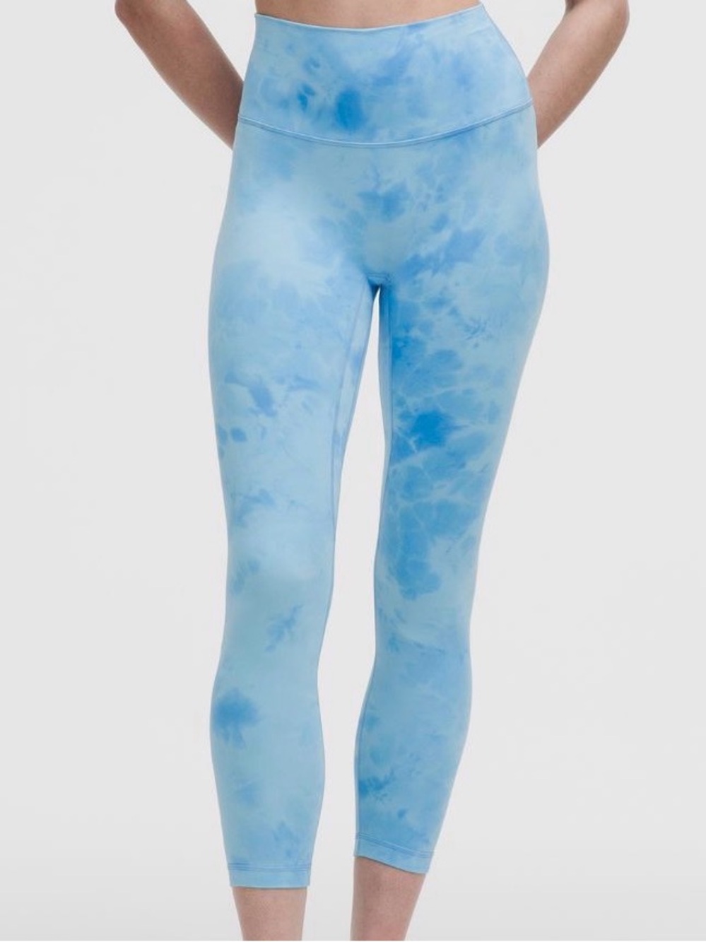 Lululemon High-Rise Blue Tie-Dye Performance Leggings NWT